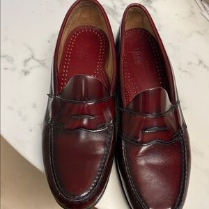G.H. Bass & Co. Dark Red Leather Loafers